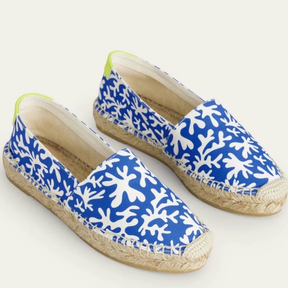 BODEN Classic Flat Espadrilles Moroccan Blue